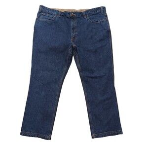 Duluth Flex Ballroom Men's Size 44x30 Heavy Duty Work Standard Fit Canvas Jeans